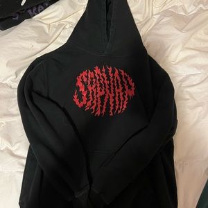 Sapnap black and red hoodie